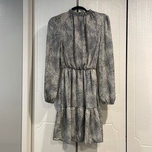 Long Sleeve high neck midi dress